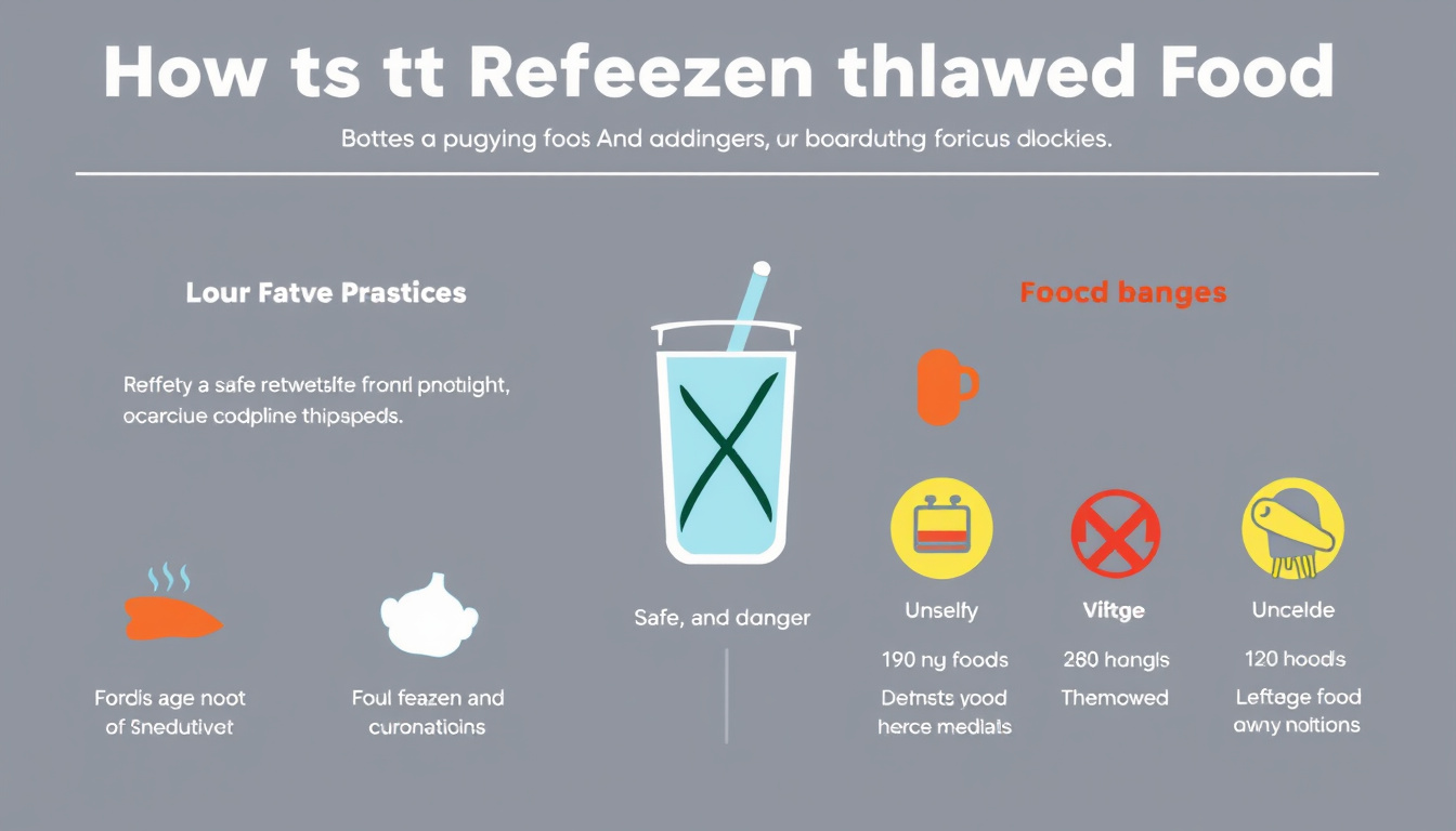The Dangers of Refreezing Thawed Food: What You Need to Know for Safe Eating
