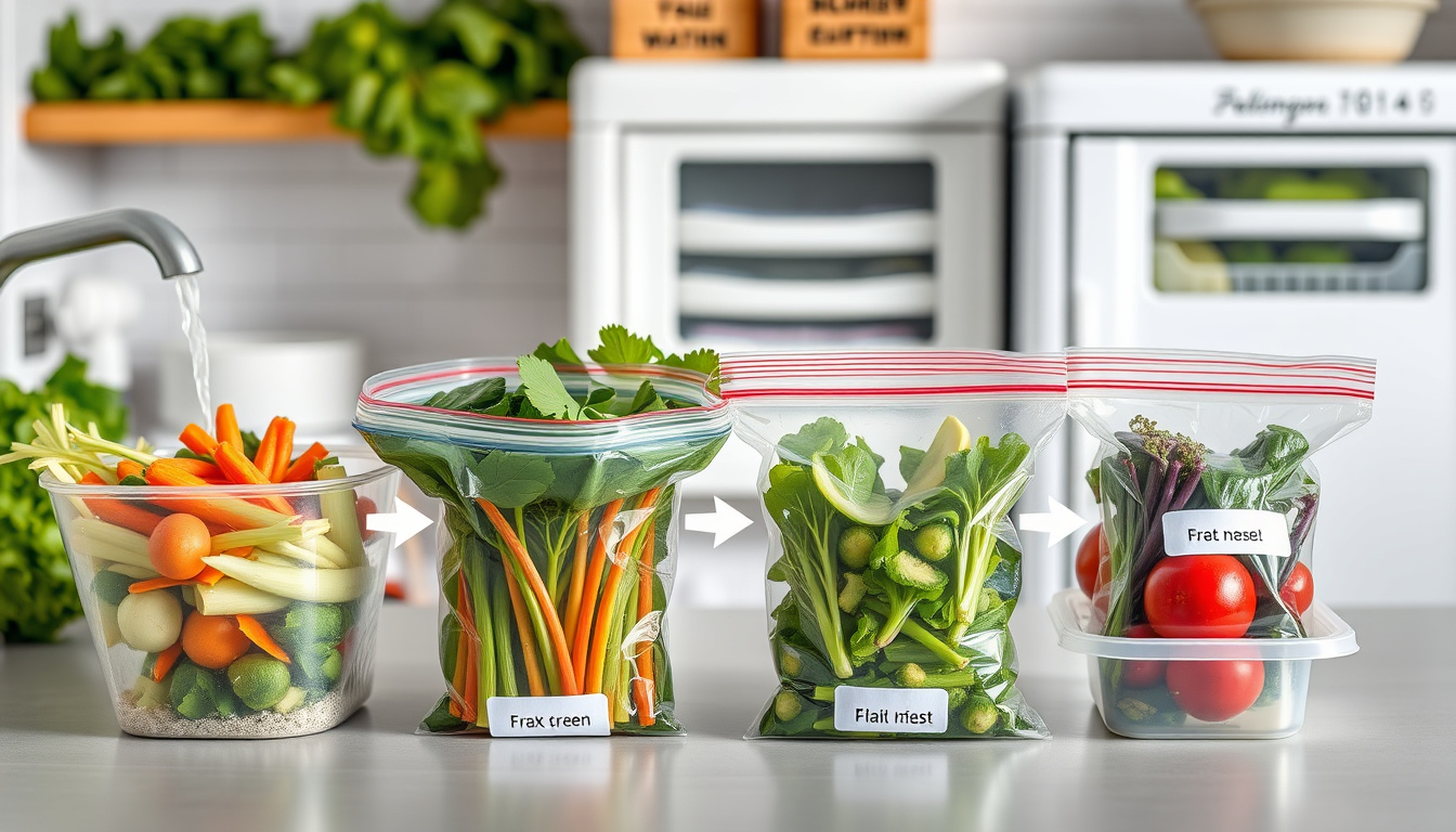 Master the Art of Freezing Greens: A Step-by-Step Guide to Packing Freshness in Small Bags