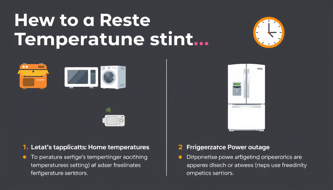 Essential Guide: How to Check and Reset Temperature Settings After Power Outages for Your Home Appliances