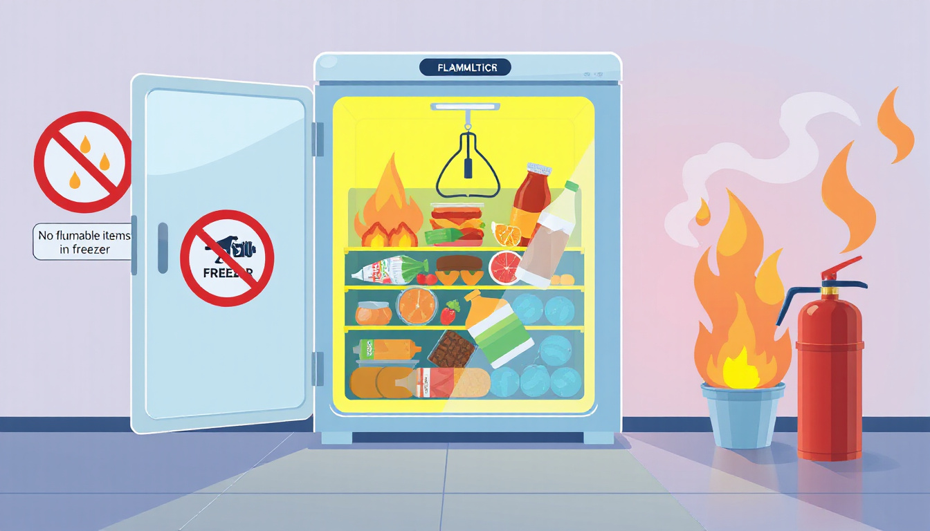 Why Storing Flammable Items in Your Freezer is a Recipe for Disaster: Essential Safety Tips!