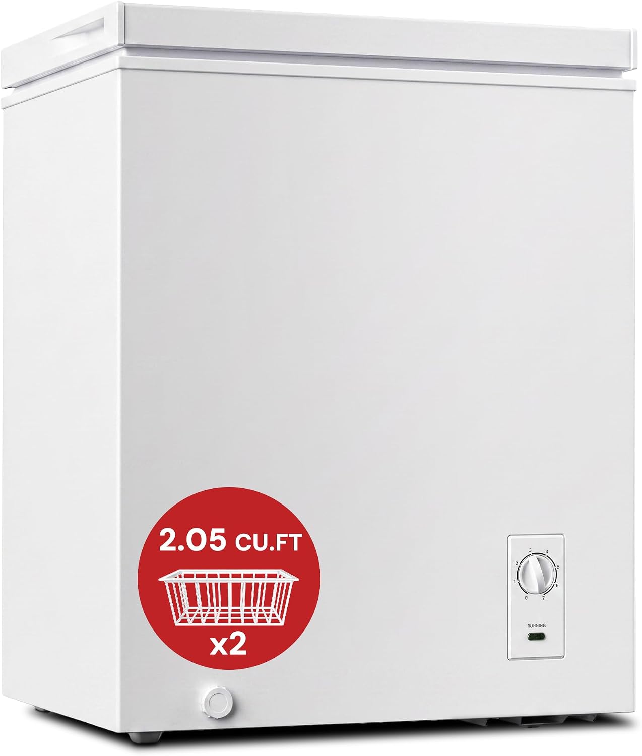 Maximize Storage with Uthfy's 2.05 Cu.ft Chest Freezer: Your Ideal Home Companion!